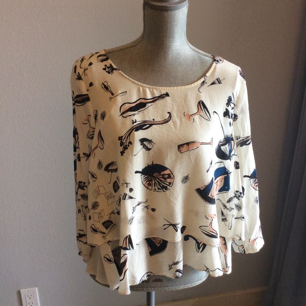 Maeve On The Town Swing Top. Size 10.